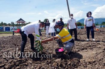 Kabupaten Lampung Selatan Memperingati Hari Air Sedunia 2021 Dengan Aksi Menanam Pohon
